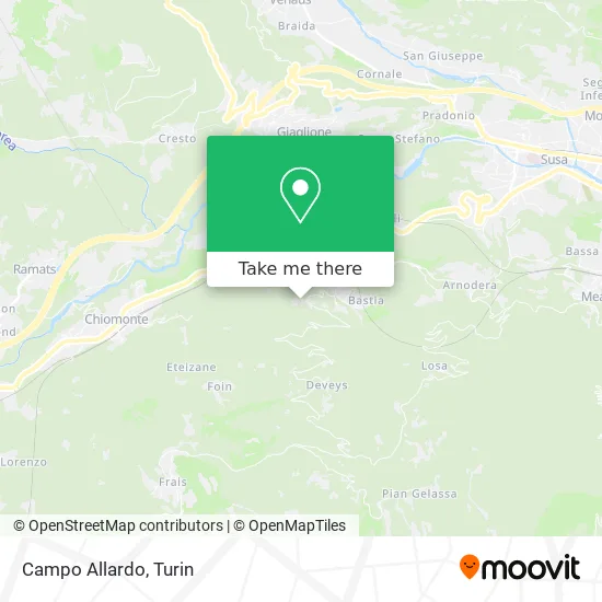 Campo Allardo map