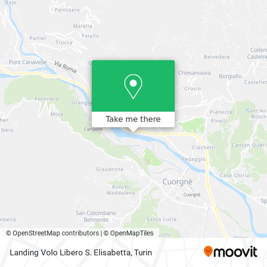 Landing Volo Libero S. Elisabetta map
