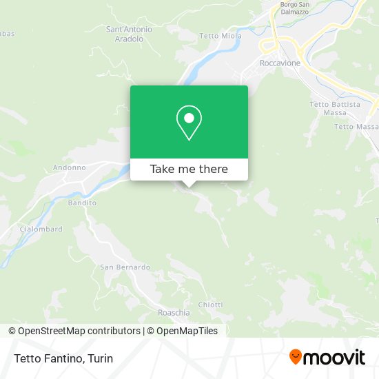 Tetto Fantino map