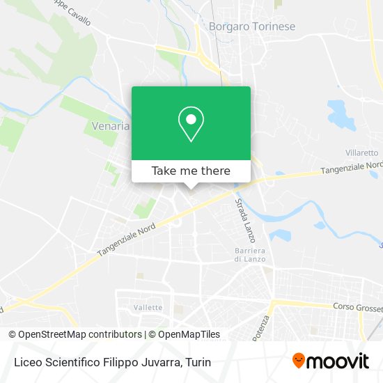 Liceo Scientifico Filippo Juvarra map