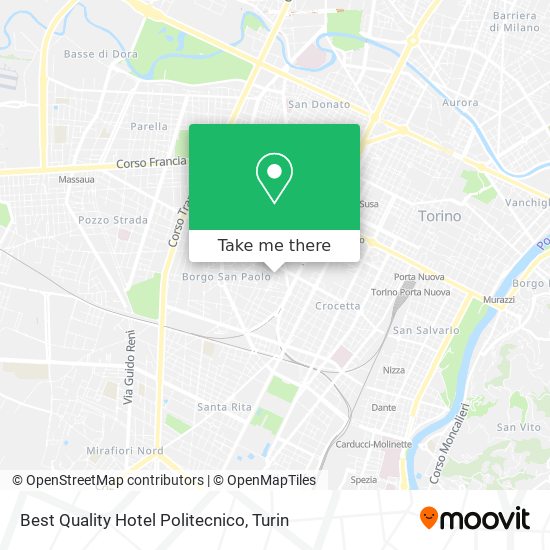 Best Quality Hotel Politecnico map