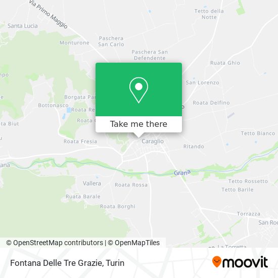 Fontana Delle Tre Grazie map