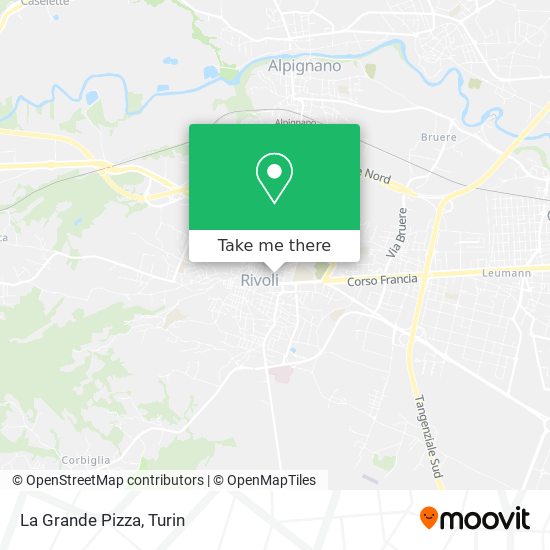 La Grande Pizza map