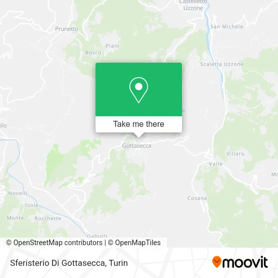 Sferisterio Di Gottasecca map