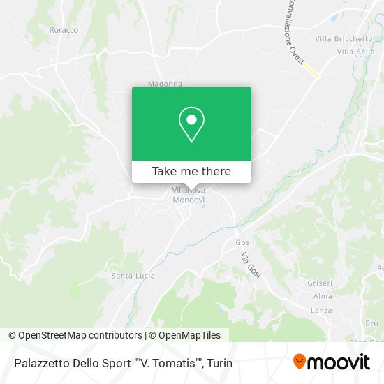Palazzetto Dello Sport ""V. Tomatis"" map