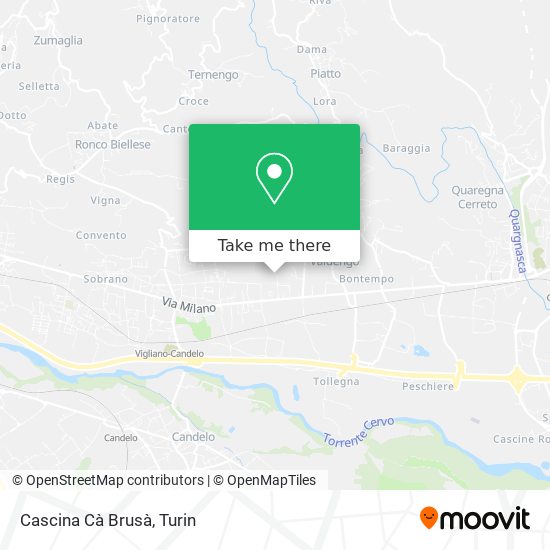 Cascina Cà Brusà map