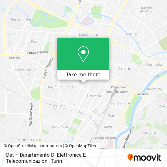 Det – Dipartimento Di Elettronica E Telecomunicazioni map