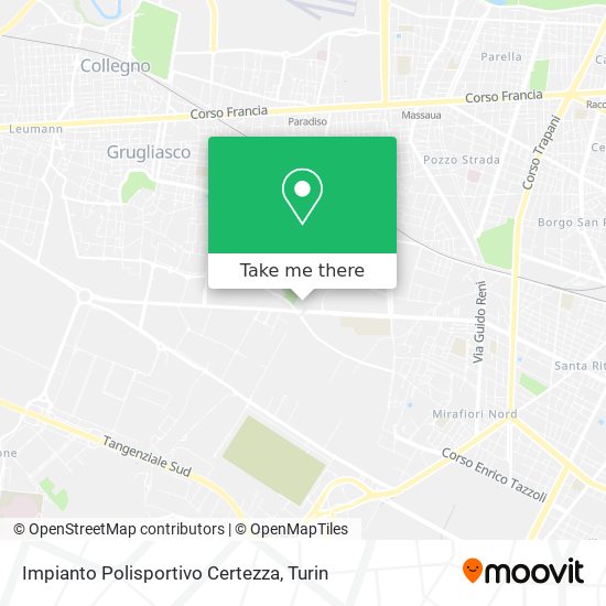 Impianto Polisportivo Certezza map