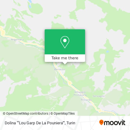 Dolina ""Lou Garp De La Pouniera"" map
