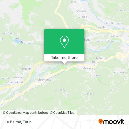 Le Balme map