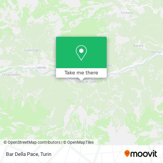 Bar Della Pace map