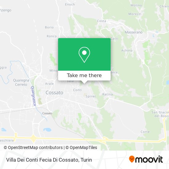 Villa Dei Conti Fecia Di Cossato map