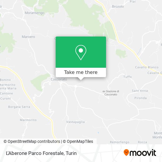 L'Aberone Parco Forestale map
