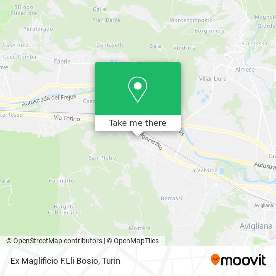 Ex Maglificio F.Lli Bosio map