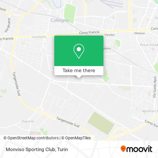 Monviso Sporting Club map