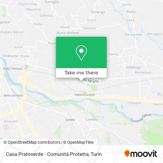 Casa Pratoverde - Comunità Protetta map