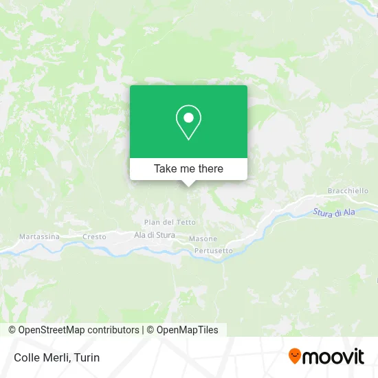 Colle Merli map
