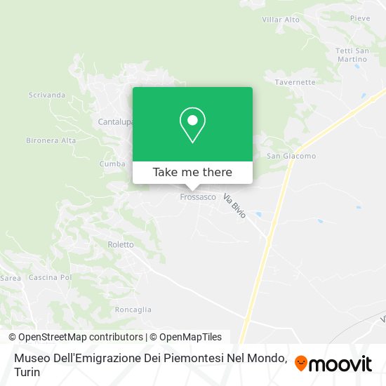 Museo Dell'Emigrazione Dei Piemontesi Nel Mondo map