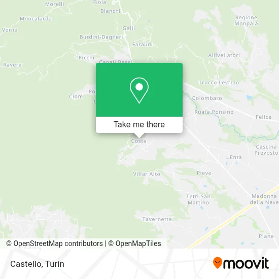 Castello map