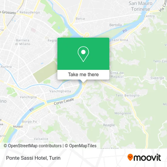 Ponte Sassi Hotel map
