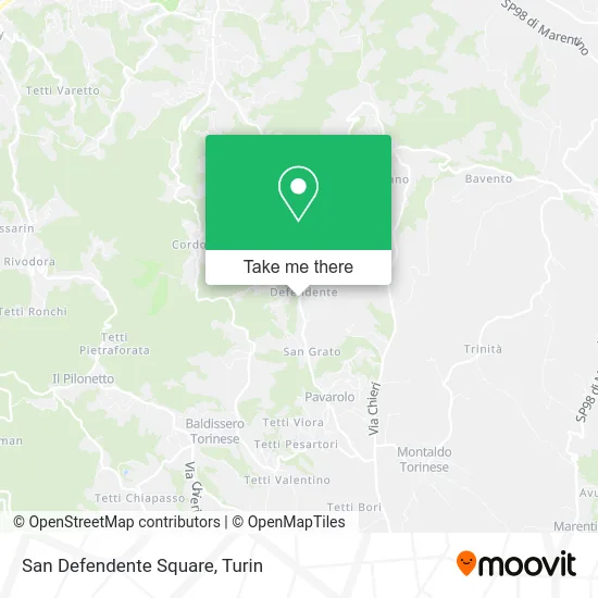 San Defendente Square map