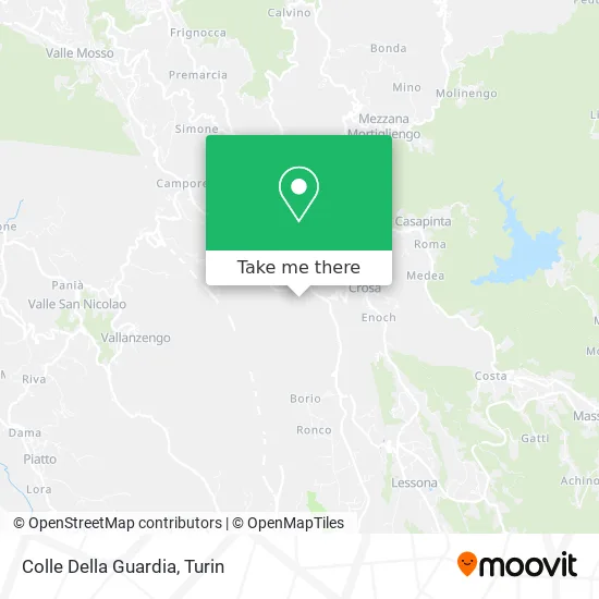 Colle Della Guardia map