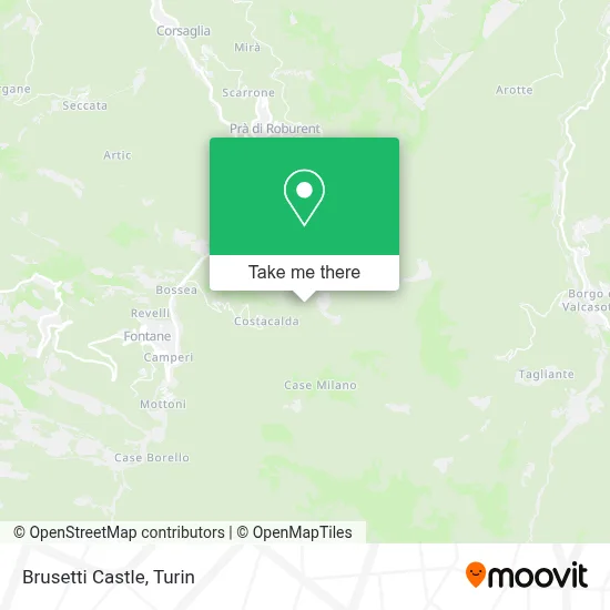 Brusetti Castle map