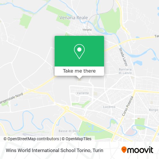 Wins World International School Torino map
