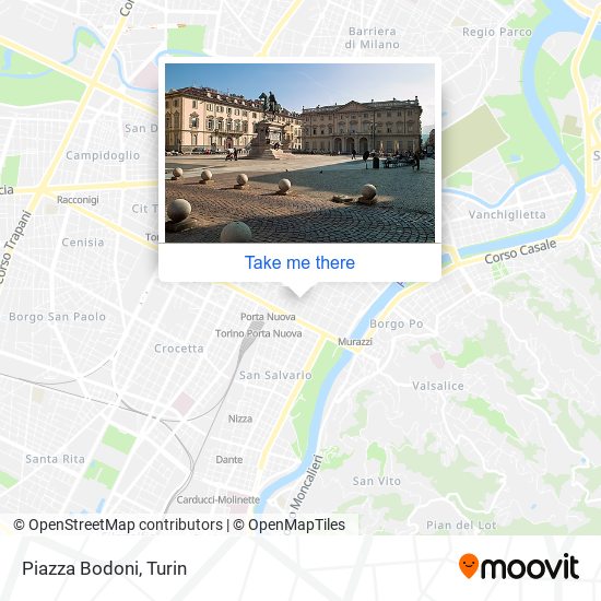 Piazza Bodoni map