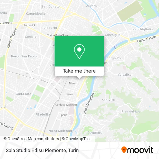 Sala Studio Edisu Piemonte map