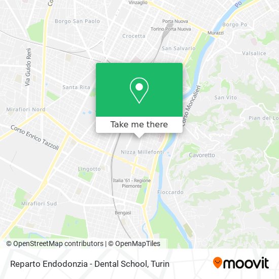 Reparto Endodonzia - Dental School map