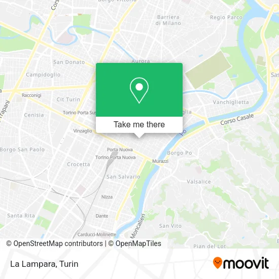 La Lampara map