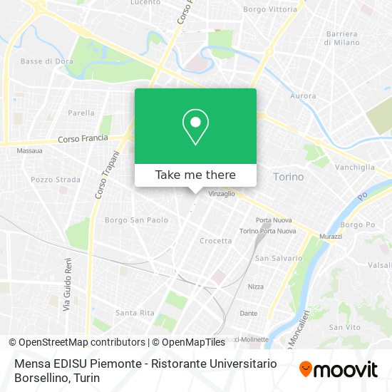 Mensa EDISU Piemonte - Ristorante Universitario Borsellino map