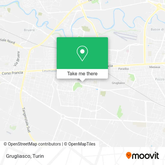 Grugliasco map