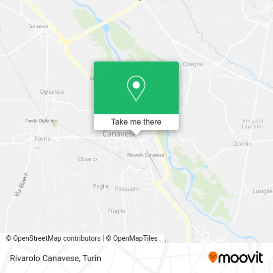 Rivarolo Canavese map