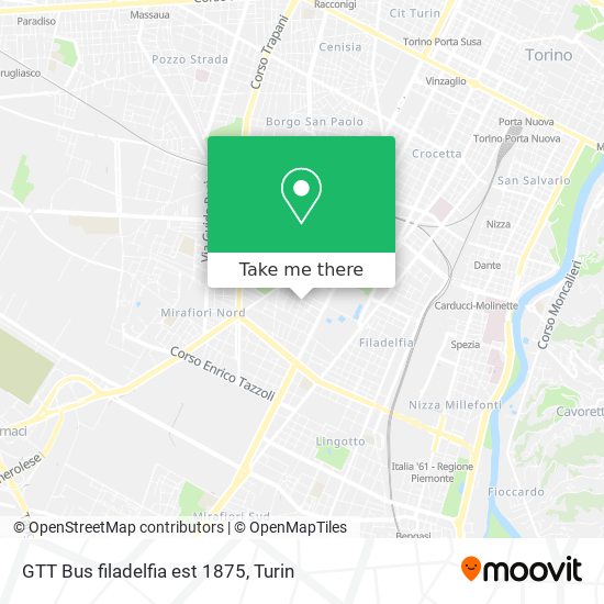 GTT Bus filadelfia est 1875 map
