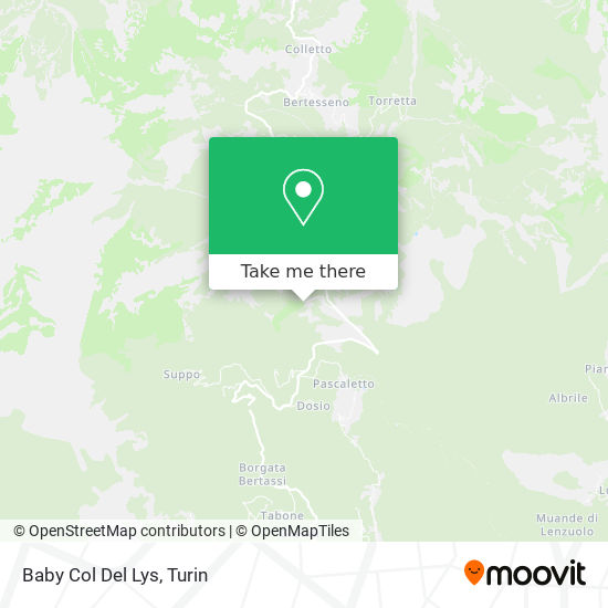 Baby Col Del Lys map