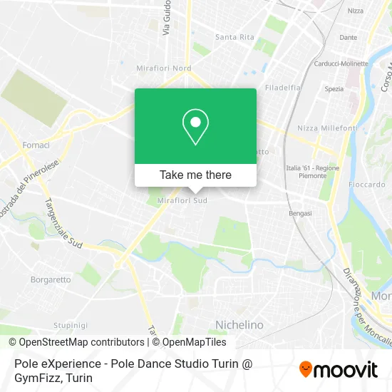 Pole eXperience - Pole Dance Studio Turin @ GymFizz map