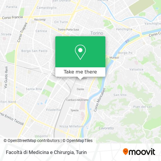 Facoltà di Medicina e Chirurgia map