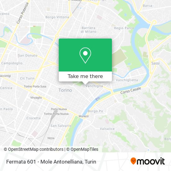 Fermata 601 - Mole Antonelliana map