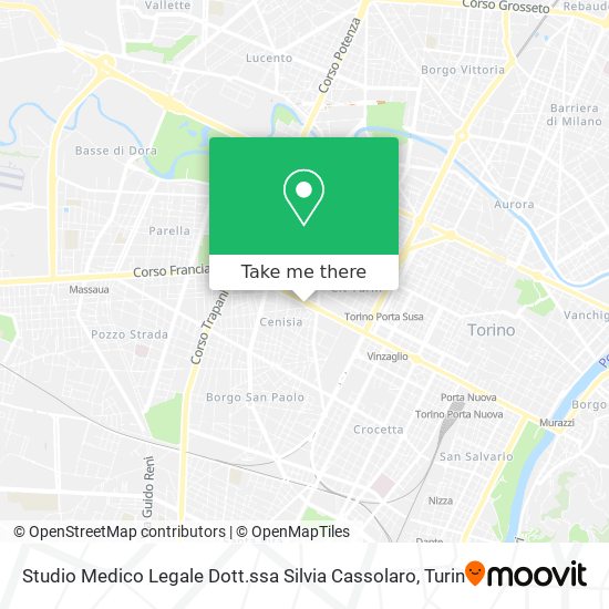 Studio Medico Legale Dott.ssa Silvia Cassolaro map