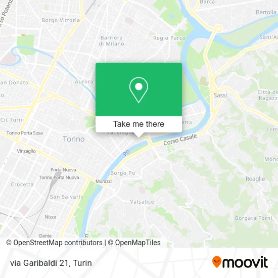 via  Garibaldi 21 map