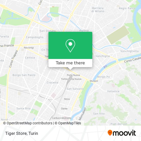Tiger Store map
