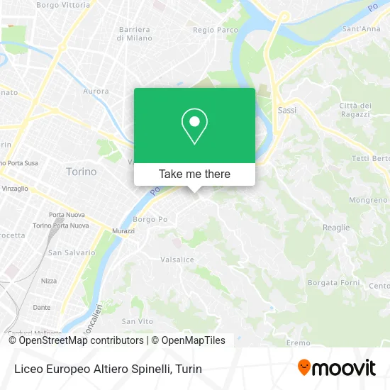 Liceo Europeo Altiero Spinelli map