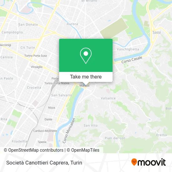 Caprera Rowing Society map