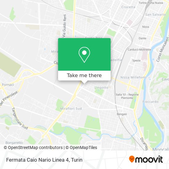 Fermata  Caio Nario Linea 4 map