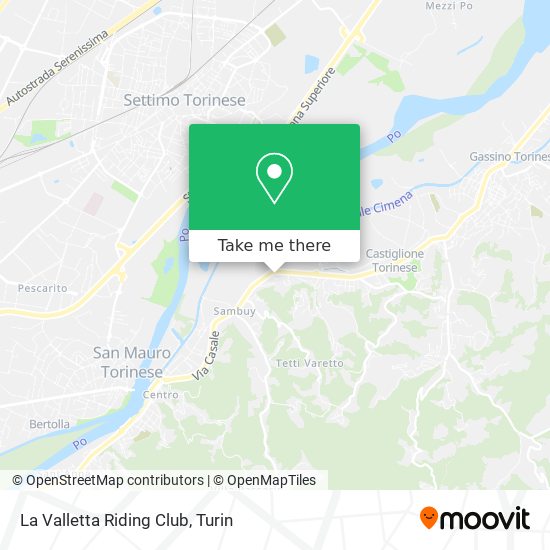 La Valletta Riding Club map