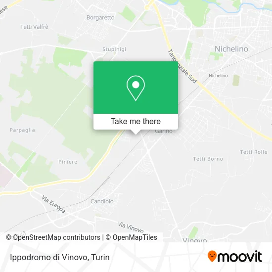 Ippodromo di Vinovo map