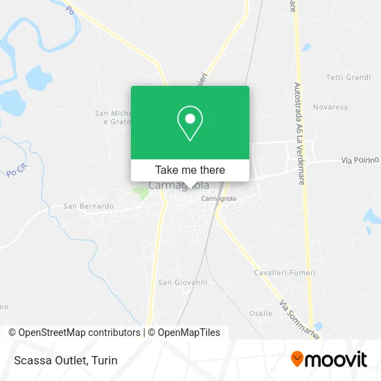 Scassa Outlet map