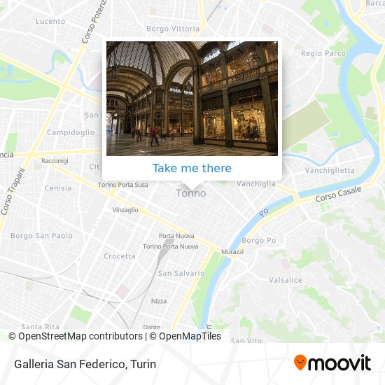 Galleria San Federico map